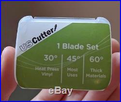 USCutter 28-inch Vinyl Cutter Plotter and stand, test vinyl pieces cut software