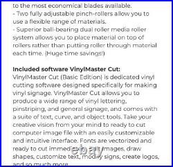 USCutter MH 871 34 Vinyl Cutter VinylMaster Design & Cut Software Plotter
