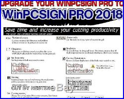 Upgrade old WinPCSIGN Pro to WinPCSIGN PRO 2018 vinyl cutter plotter software