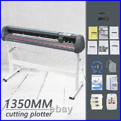 Us stock 53 Vinyl Cutter Plotter Cutting Machine withSoftware Supplies LCD Screen