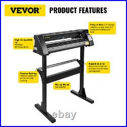 VEVOR 28 Vinyl Cutter Plotter Sign Cutting Machine Software 3 Blades LCD Black