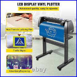 VEVOR 28in Vinyl Cutter Machine Vinyl Plotter LCD Display with SignCut Software