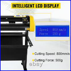 VEVOR 34 Vinyl Cutter/Plotter Sign Cutting Machine Software 3 Blades LCD Screen