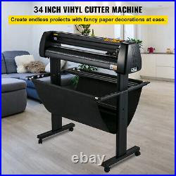 VEVOR 34 Vinyl Plotter Cutting Machine Kit withSign Software 3 Blade LCD Screen