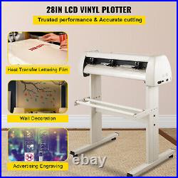 VEVOR Vinyl Cutter Plotter Cutting 34 Sign Sticker Print Software 20 Blades