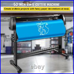 VEVOR1350MM Vinyl Cutter/Plotter Sign Cut Machine Software 3 Blades LCD Control