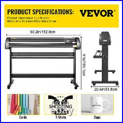 VEVOR1350MM Vinyl Cutter/Plotter SignCut Machine Software 3 Blades LCD Control