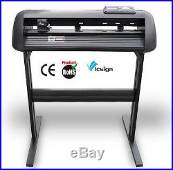 Vicsign 24 HL630 vinyl printer cutter plotter machine basket+artcut software
