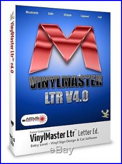 Vinyl Cutter Plotter Arc Text Vectorize Best Value Sign Software VinylMaster LTR