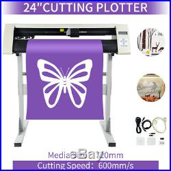 Vinyl Cutter Plotter Cutting 24 Sign Sticker Making Print Software 3 Blades USB