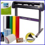 Vinyl Cutter USCutter MH 34in BUNDLE Sign Making Kit with Design Cut Software, S