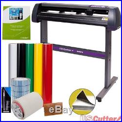 Vinyl Cutter USCutter MH 34in BUNDLE Sign Making Kit with Design Cut Software, S