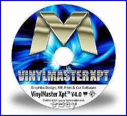 Vinyl Printer-Cutter Plotter VinylMaster XPT Software RIP Print & Cut + Printing