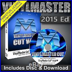 VinylMaster Cut V4 +Disc 2015 Basic Sign Design Software Vinyl Cutters Plotters